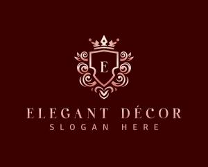 Elegant Crown Ornament logo design