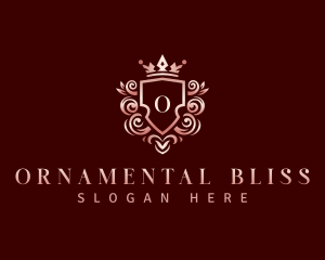 Elegant Crown Ornament logo