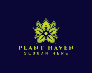 Leaf Herb Plant logo design