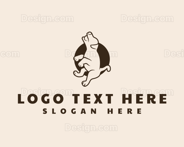 Puppy Dog Playing Logo