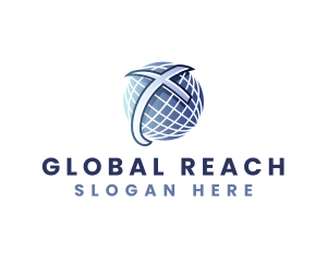 Global Cross Religion logo design