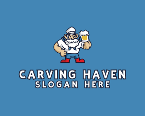 Beer Sailor Man logo design