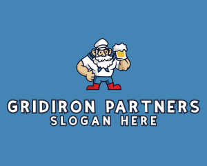 Beer Sailor Man logo design