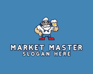 Beer Sailor Man logo design