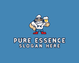 Beer Sailor Man logo design