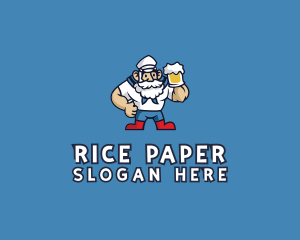 Beer Sailor Man logo design