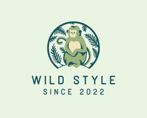 Forest Wild Monkey logo design