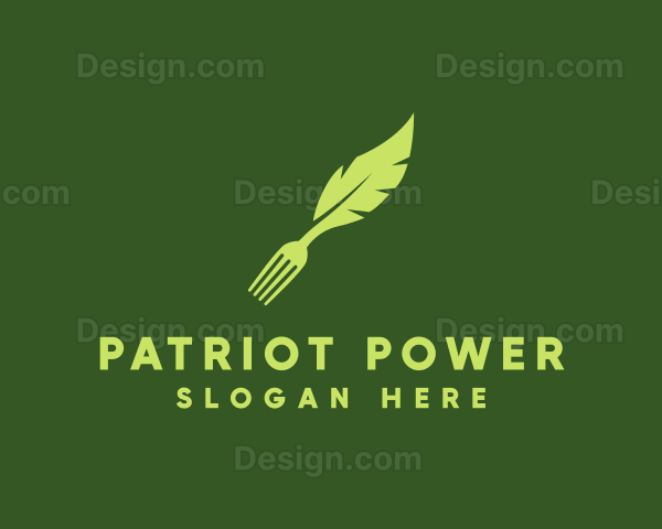 Organic Fork Leaf Logo