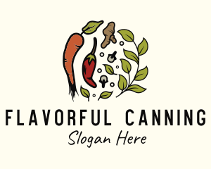 Leaf Cooking Ingredients logo design