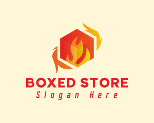 Flaming Box Energy logo design