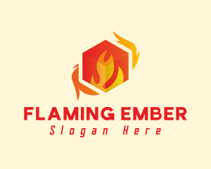 Flaming Box Energy logo design