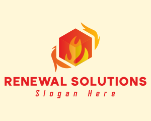 Flaming Box Energy logo design