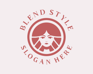 Hair Styling Woman  logo design