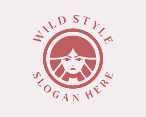 Hair Styling Woman  logo design