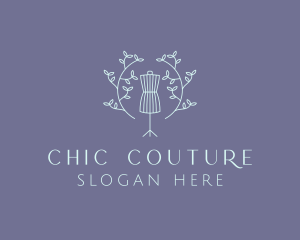 Wreath Mannequin Boutique  logo design