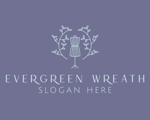 Wreath Mannequin Boutique  logo design