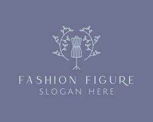 Wreath Mannequin Boutique  logo design