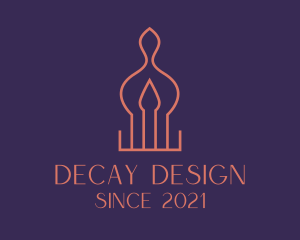 Interior Design Candle  logo design