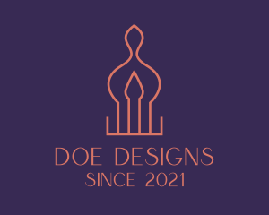 Interior Design Candle  logo design