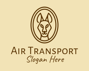 Australian Brown Kangaroo logo design