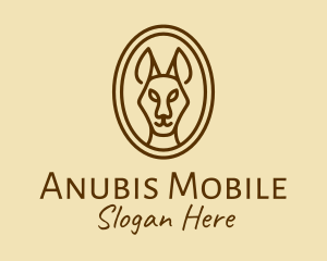 Australian Brown Kangaroo logo design