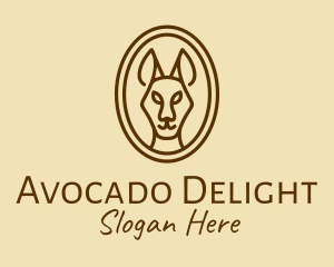 Australian Brown Kangaroo logo design