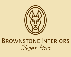 Australian Brown Kangaroo logo