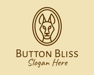 Australian Brown Kangaroo logo design