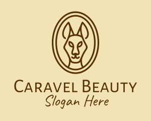 Australian Brown Kangaroo logo design