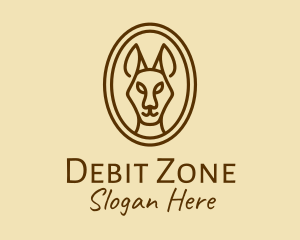 Australian Brown Kangaroo logo design