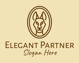 Australian Brown Kangaroo logo design