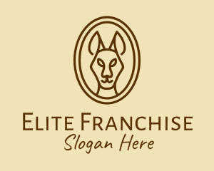 Australian Brown Kangaroo logo design