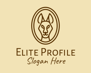 Australian Brown Kangaroo logo design