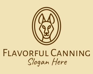 Australian Brown Kangaroo logo design