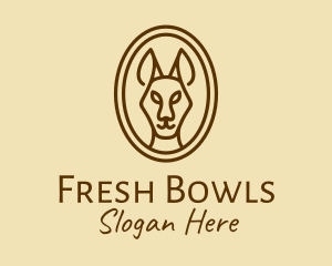 Australian Brown Kangaroo logo design