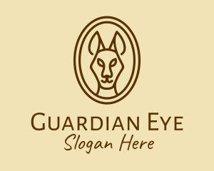 Australian Brown Kangaroo logo design