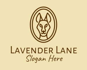 Australian Brown Kangaroo logo design