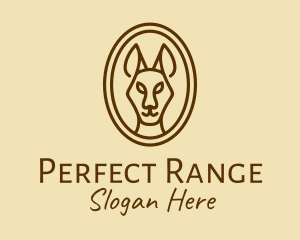 Australian Brown Kangaroo logo design