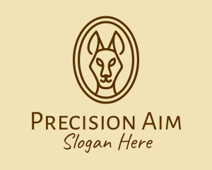 Australian Brown Kangaroo logo design