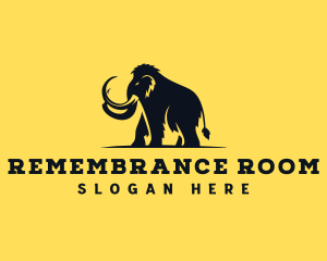 Prehistoric Mammoth Elephant logo