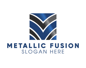 Metallic Gradient Business logo