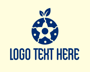 Organic Blueberry Star  logo