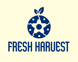 Organic Blueberry Star  logo