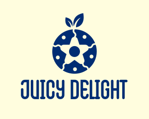 Organic Blueberry Star  logo