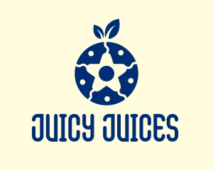 Organic Blueberry Star  logo