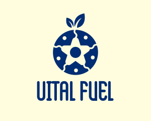 Organic Blueberry Star  logo design