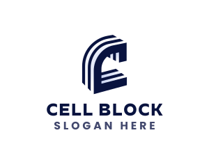 Concrete Block Construction logo design