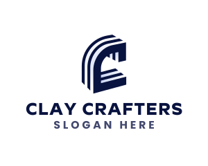 Concrete Block Construction logo design