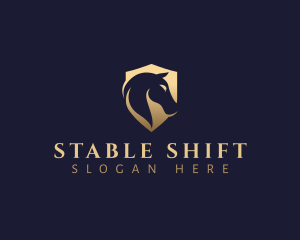 Horse Shield Equine logo design