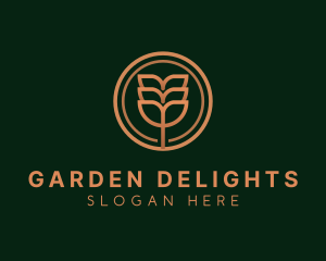 Eco Plant Leaves logo design